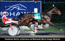 Picture of Maritas Victory winning the Hambletonian Oaks
